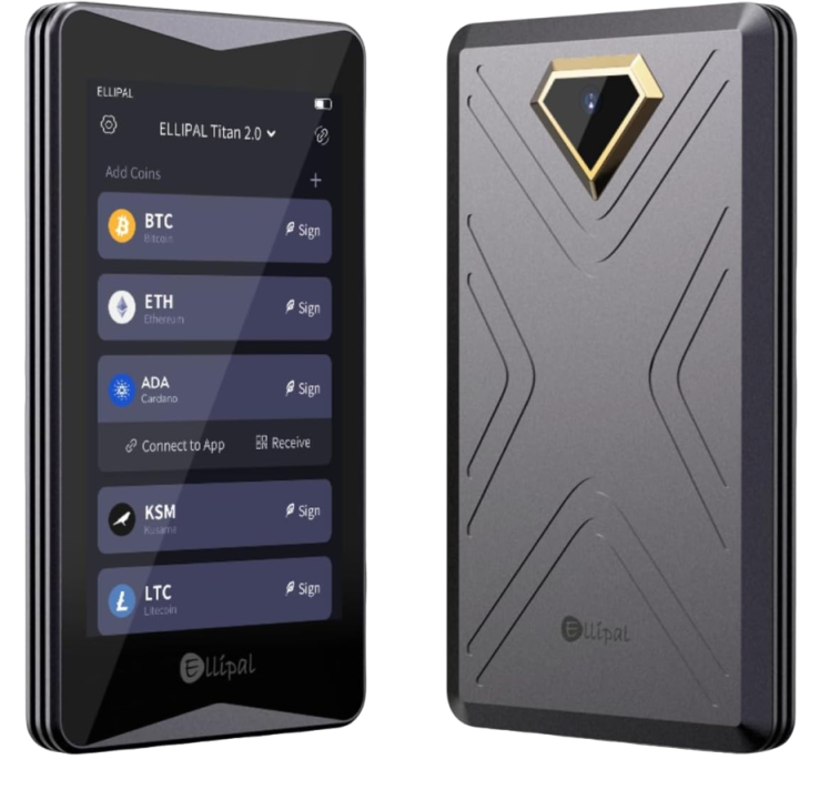 ELLIPAL Titan 2.0 Crypto Cold Wallet, 100% Offline, Air-gapped